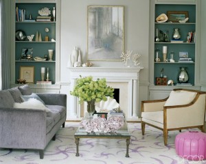 bookcase painted back