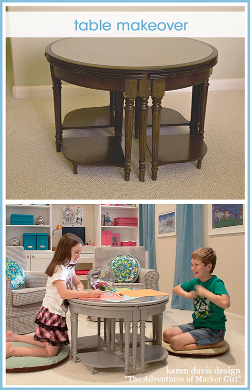 table before and after